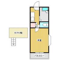 福岡県北九州市小倉南区富士見1丁目(アパート)の賃貸物件の間取り