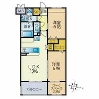 福岡県福岡市早良区野芥7丁目(マンション)の賃貸物件307の間取り