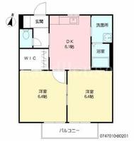 フルールBの間取り