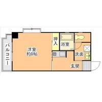 福岡県福岡市中央区今川1丁目(マンション)の賃貸物件の間取り