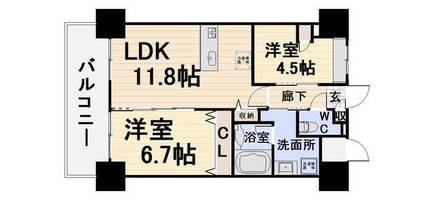 ミルキーウェイⅦ703の間取り