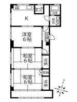 加西市殿原町 コーポハピネス2の間取り