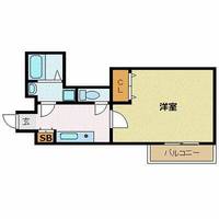 ローズモント・フレア六本松406の間取り