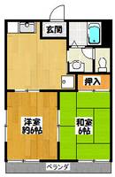 兵庫県三田市大原(アパート)の賃貸物件の間取り