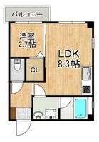 アトラクティ吉塚Ⅰの間取り