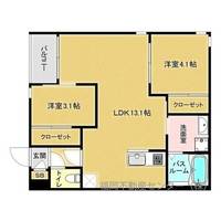 福岡県福岡市東区若宮5丁目(アパート)の賃貸物件の間取り