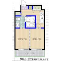 CUBE春吉patio204の間取り