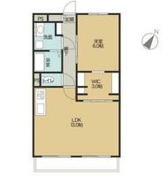 愛知県名古屋市千種区星ケ丘2丁目(マンション)の賃貸物件の間取り