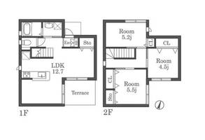 福岡県福岡市南区長丘1丁目(一戸建)の賃貸物件の間取り