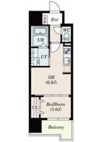 福岡県久留米市六ツ門町(マンション)の賃貸物件の間取り