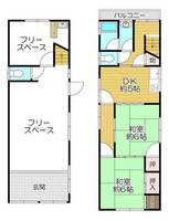 大阪府枚方市交北2丁目(一戸建)の賃貸物件の間取り