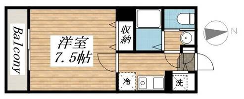 リード桜坂0203の間取り