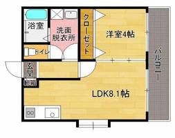 福岡県福岡市早良区梅林6丁目(アパート)の賃貸物件の間取り