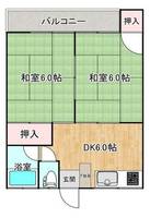 福岡県福岡市早良区有田2丁目(アパート)の賃貸物件の間取り