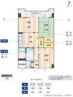 福岡県福岡市早良区西新2丁目(マンション)の賃貸物件の間取り