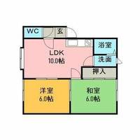 みさきアパート B102の間取り