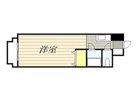 G-ONE西新Ⅱ0301の間取り