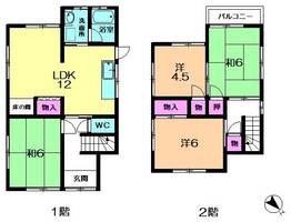 奈良県奈良市押熊町(一戸建)の賃貸物件の間取り