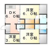 ビレッジハウス水島1号棟404の間取り
