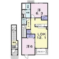 カーサ・ラッフィナートE202の間取り