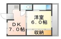 ビレッジハウス木之子1号棟310の間取り