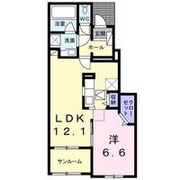 フレスクーラD104の間取り