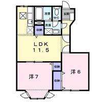 ヌーベル稲木 B103の間取り