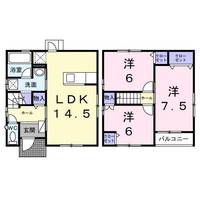 香川県高松市木太町3160-9(一戸建)の賃貸物件101の間取り