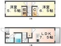 レオパレスクール109の間取り
