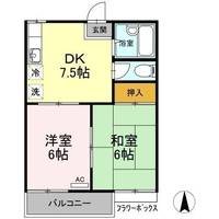 三宝ハイツ B棟201の間取り