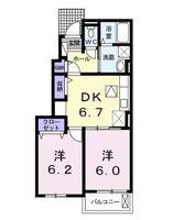 JadeHouse A102の間取り