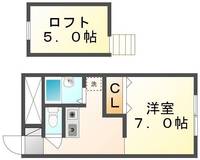 レオパレスプレミールレジデンスM204の間取り