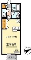 パラディー森塚206の間取り