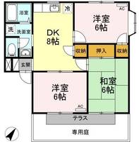 フォブール福岡104の間取り