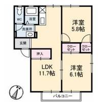 グレースフジB102の間取り