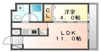 コリドールベルエア203の間取り