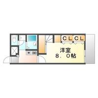 レオパレス久米東109の間取り