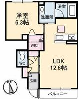 モデスティ木太103の間取り