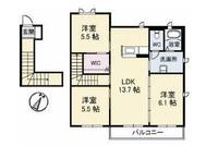 グレイスコート A棟201の間取り