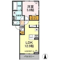 ロータスⅡ B棟103の間取り