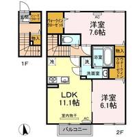 ラ・ソフィー A棟203の間取り