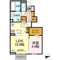 ユニヴェールⅡ C棟105の間取り