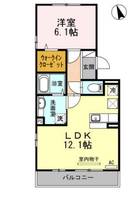 サンヒルズ伏石108の間取り