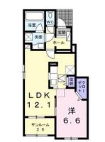 エンジェル・コートMY Ⅱ105の間取り