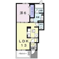 ピア六条Ⅱ102の間取り