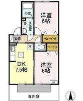 セジュールななみ103の間取り