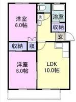 新涯マンションA0405の間取り