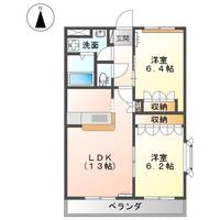 コンチェルト笠岡 A201の間取り