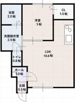 マジェステ A棟0103の間取り