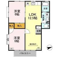 ガーデン茶山B0201の間取り